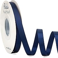 Vista 19 de Ribbli - Cinta de satén roja de doble cara, 1 pulgada x 25 yardas, cinta de tela para uso en ramo de lazos, envoltura de regalo de Navidad, arreglo