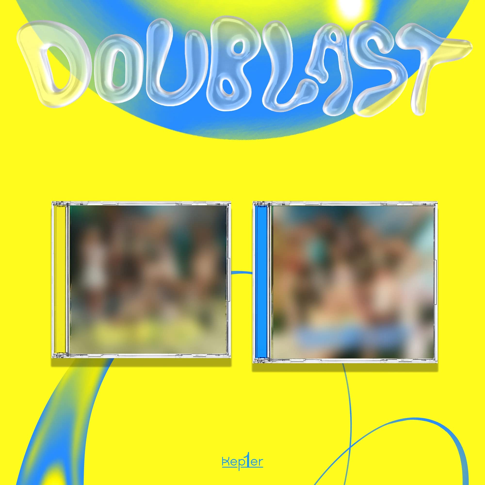 KEP1ER DOUBLAST 2nd Mini Album JEWEL Ver LEM0N BLAST + Blue blast CD