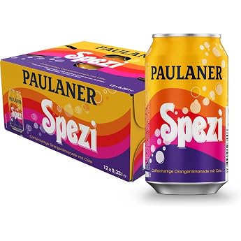 Paulaner Spezi Soft Drink with Cola and Orange Disposable 12 x 0.33 L