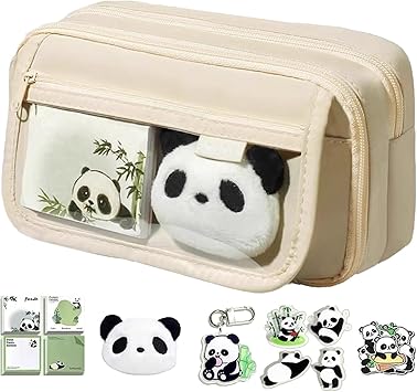 Amazon.co.jp: パンダの筆箱 かわいい筆箱 パンダペンケース パンダの