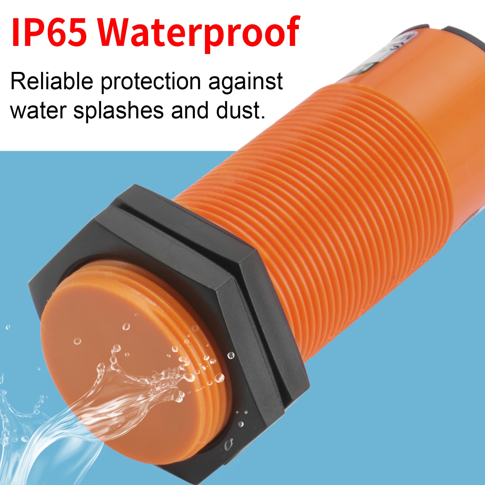 Heschen Pojemnościowy czujnik zbliżeniowy M30, SZC-M30-20DN, odległość wykrywania 1-20 mm, 10-30 V DC, 200 mA, 3-przewodowy nr