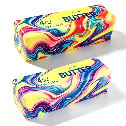 2 Packs Slow Rising Butter Squishy, Squishies Butter Squeeze Toys