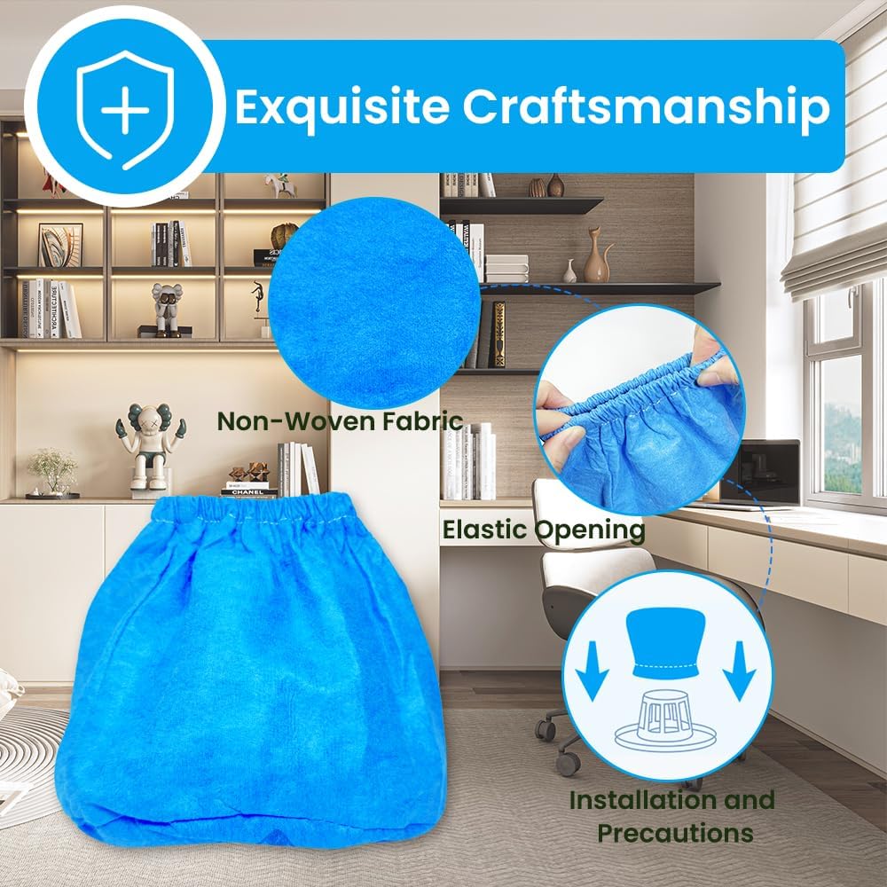 12 Pack VRC2 Cloth Filter Compatible with Vacmaster 1.5 to 3.2 Gallon Wet/Dry Vacuums，Fit for Armor All AA155 AA256 AA255 2.5 Gallon Shop VAC Microlined