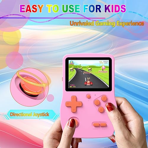 Miniatura 4 de Juego de mano de 32 bits para niños precargado 139 videojuegos retro, pantalla IPS de 3.0 pulgadas y batería recargable, sistema de juego portátil,
