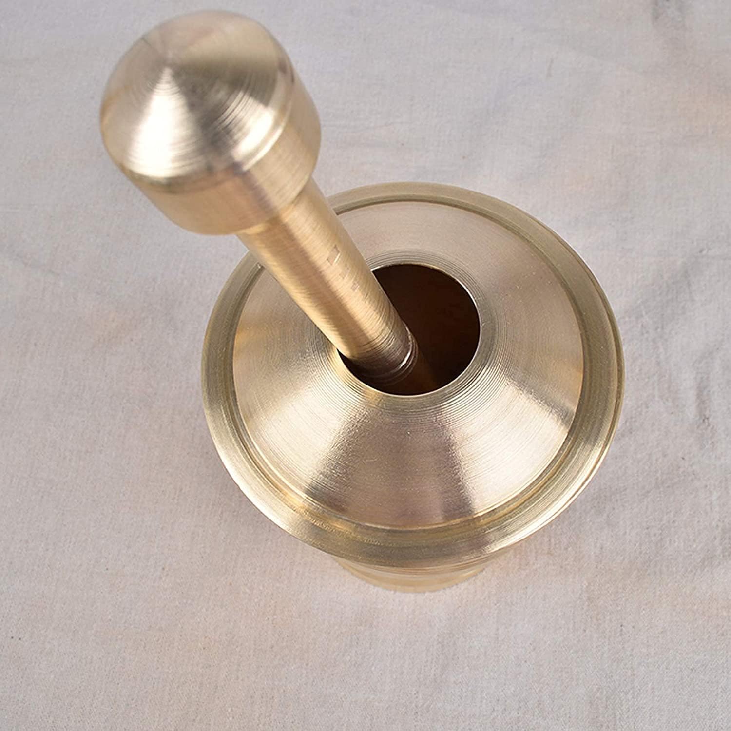 Mortar and Pestle Set Brass Pestle and Mortar Bowl Solid Grinder