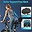 BLUEWIND Oversized Bike Seat with Backrest, Design for Electric Bike, High Memory Foam of Bicycle Seat Replacement for Tricycle for Men & Women (Black with Backrest)