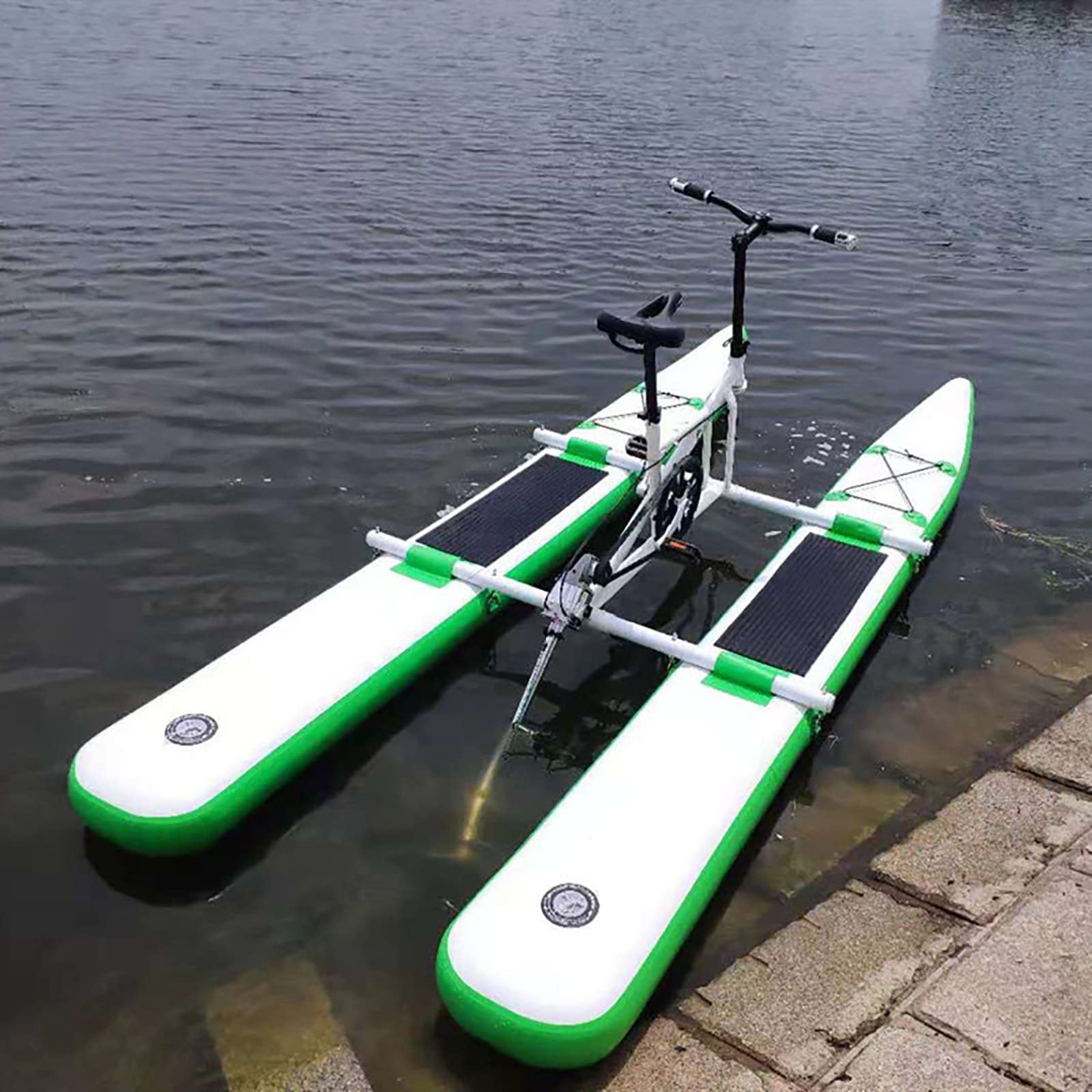 Nadmuchiwana łódź na rower wodny, kajak z pedałami do jeziora, rower morski do sportów wodnych, turystyka, kajak rowerowy cardio na kemping