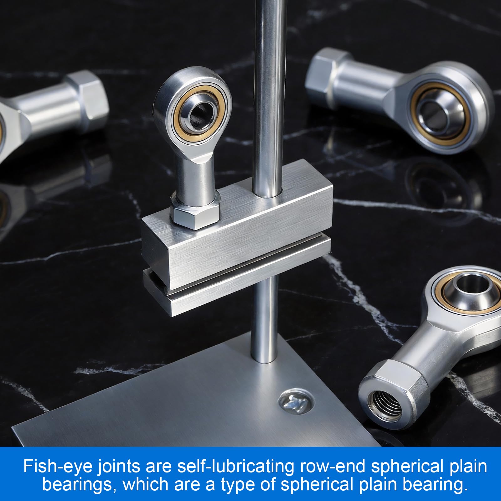 4Pcs Gelenkkopf Gelenkkopflager, M8 Gelenklage Innengewinde, Uniball Kugelgelenk, Rechtsgewinde Gelenklager für Sphärische Gleitstangenenden