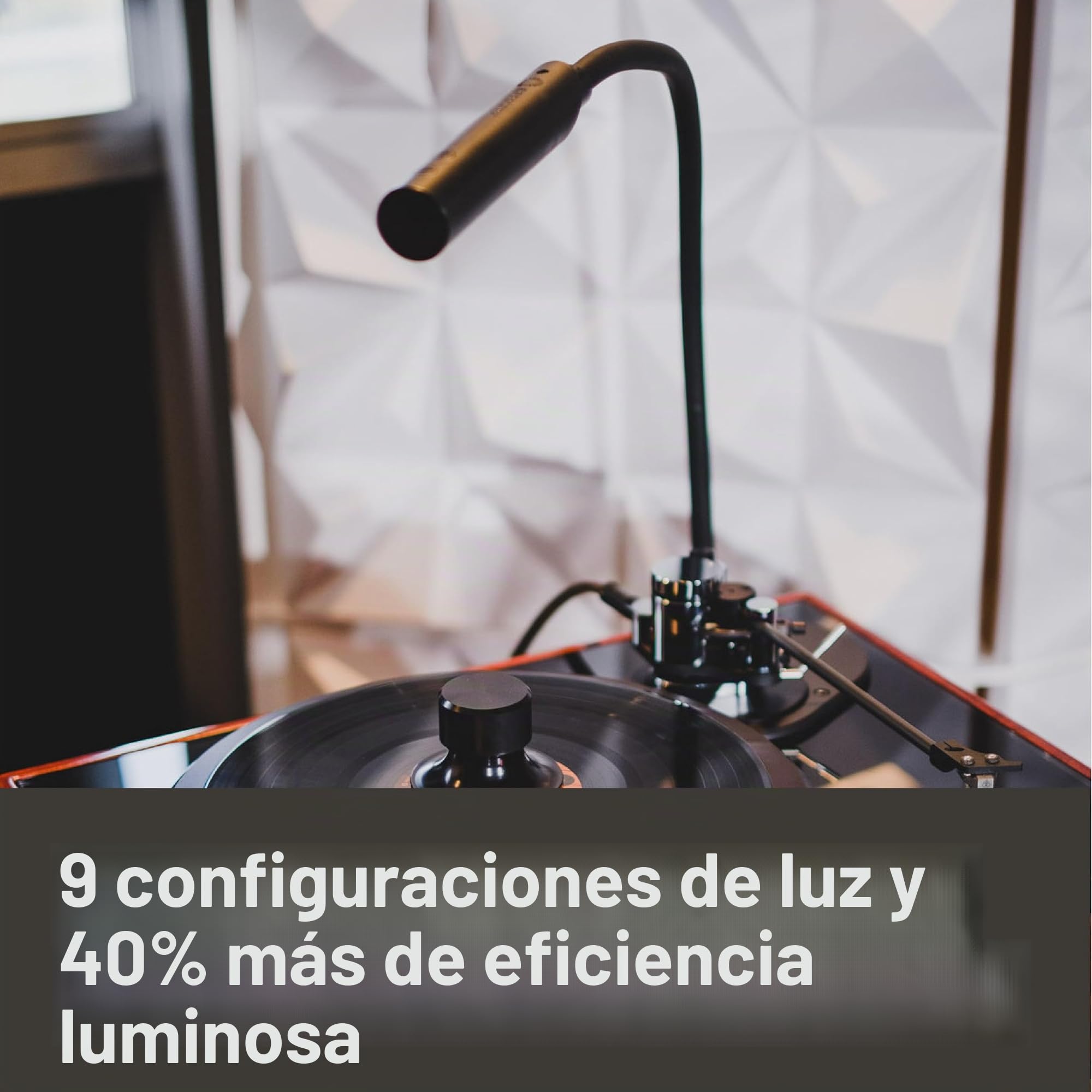 Reliable UberLight Flex 3200TL - Luz de trabajo portátil LED con abrazadera, conexión USB, cuello de cisne flexible de 26.5 pulgadas, cabezal giratorio de 270°, 9 ajustes de luz y hasta 60.000 horas