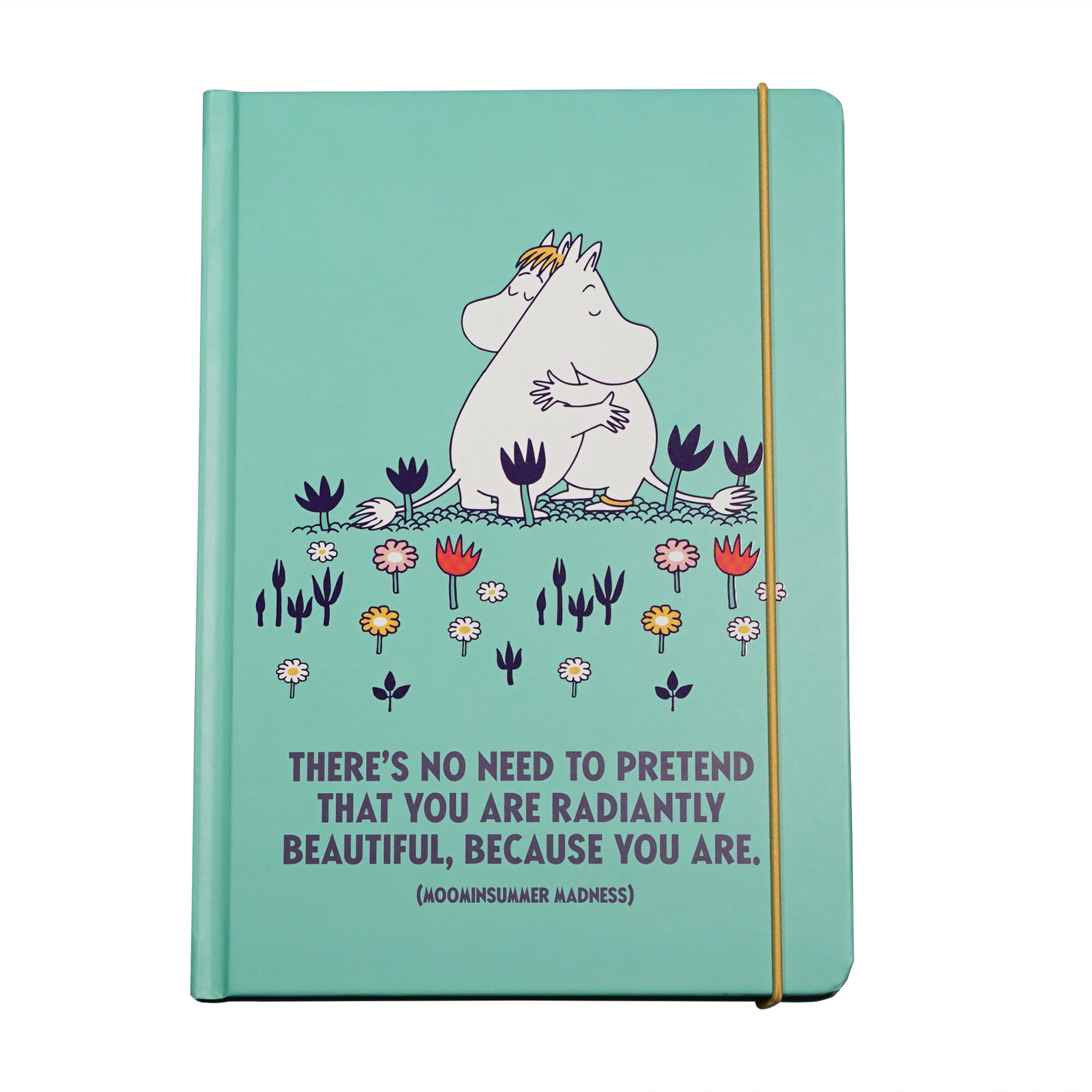 Moomin A6 Composition Notebook Half Moon Bay libreta pequeña verde azulado 5