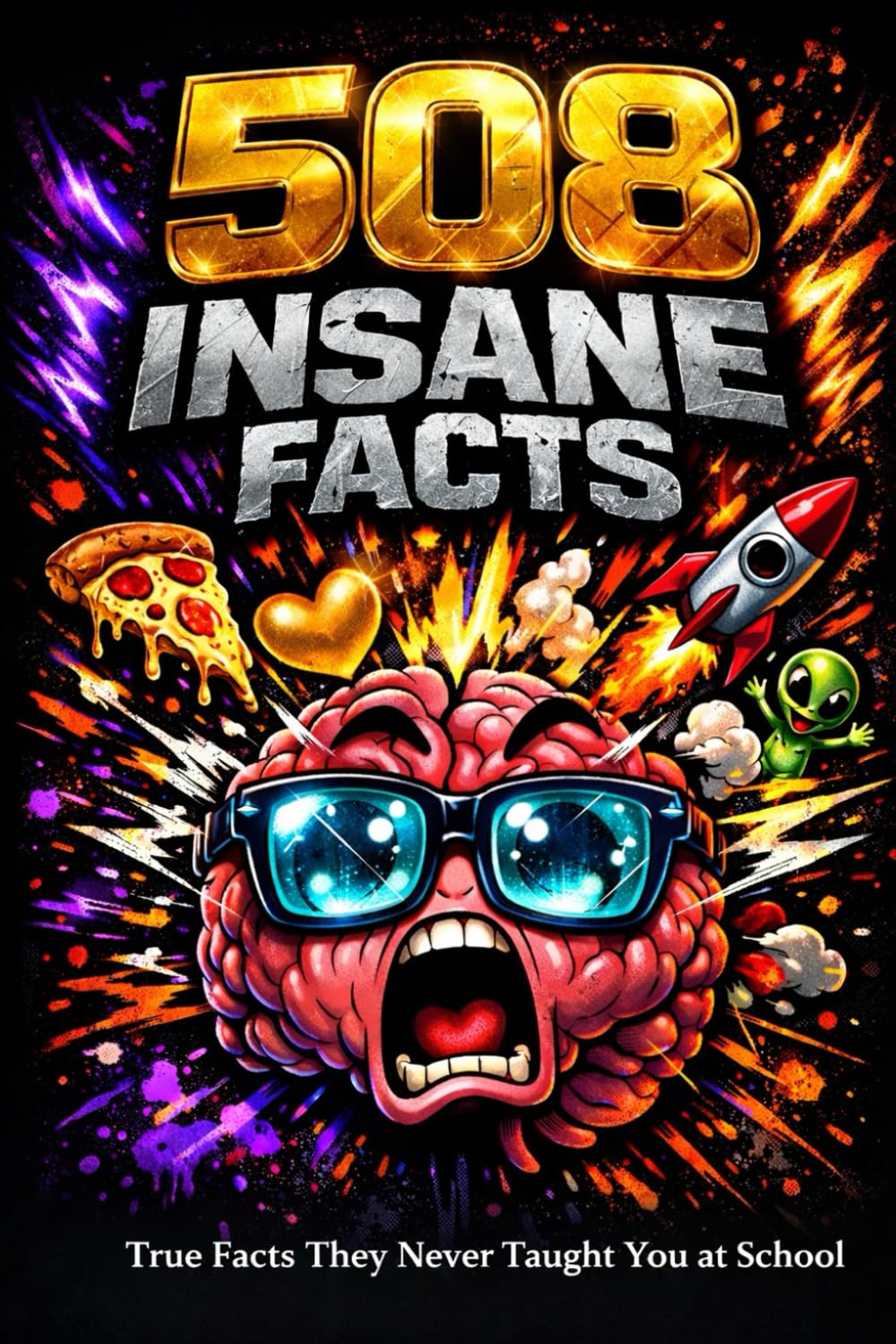 508 INSANE FACTS: Mind-Blowing Truths About the Human Body, Animals, Space, Love, and Christmas