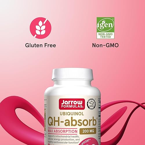 Miniatura 5 de Jarrow Formulas QH-Absorb 200 mg - 60 cápsulas blandas - Co-Q10 de alta absorción - Forma antioxidante activa de Co-Q10 - Apoya la producción de