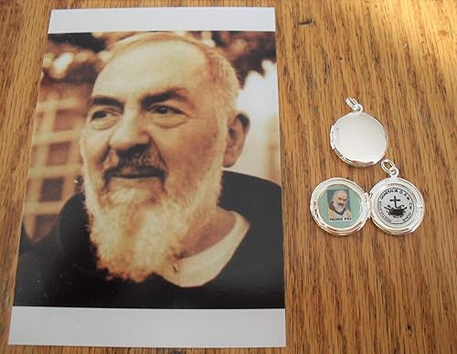 St Padre Pio relic locket
