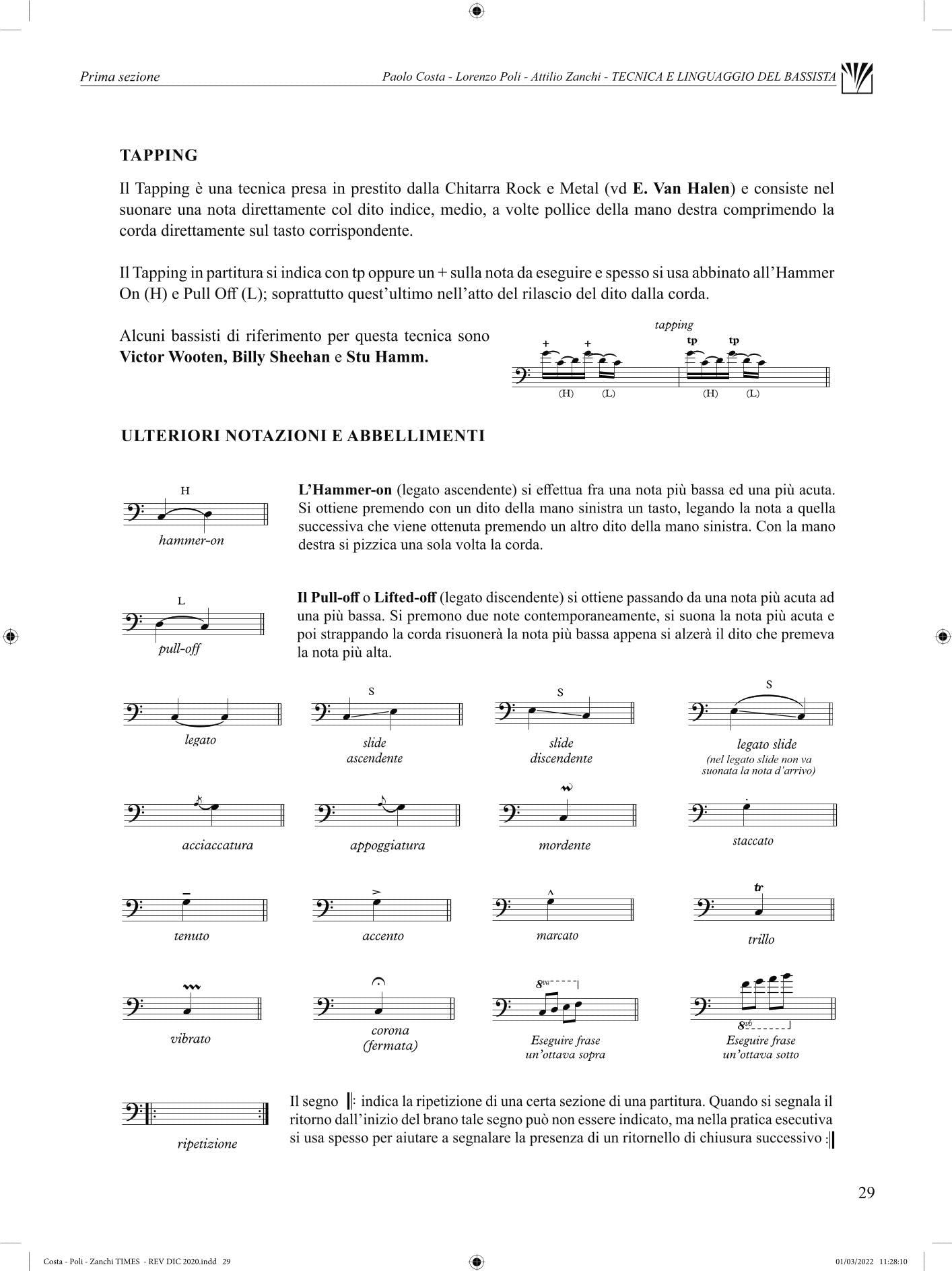 Tecnica e linguaggio del bassista. Corso teorico pratico a indirizzo pop rock. Con File audio per il download