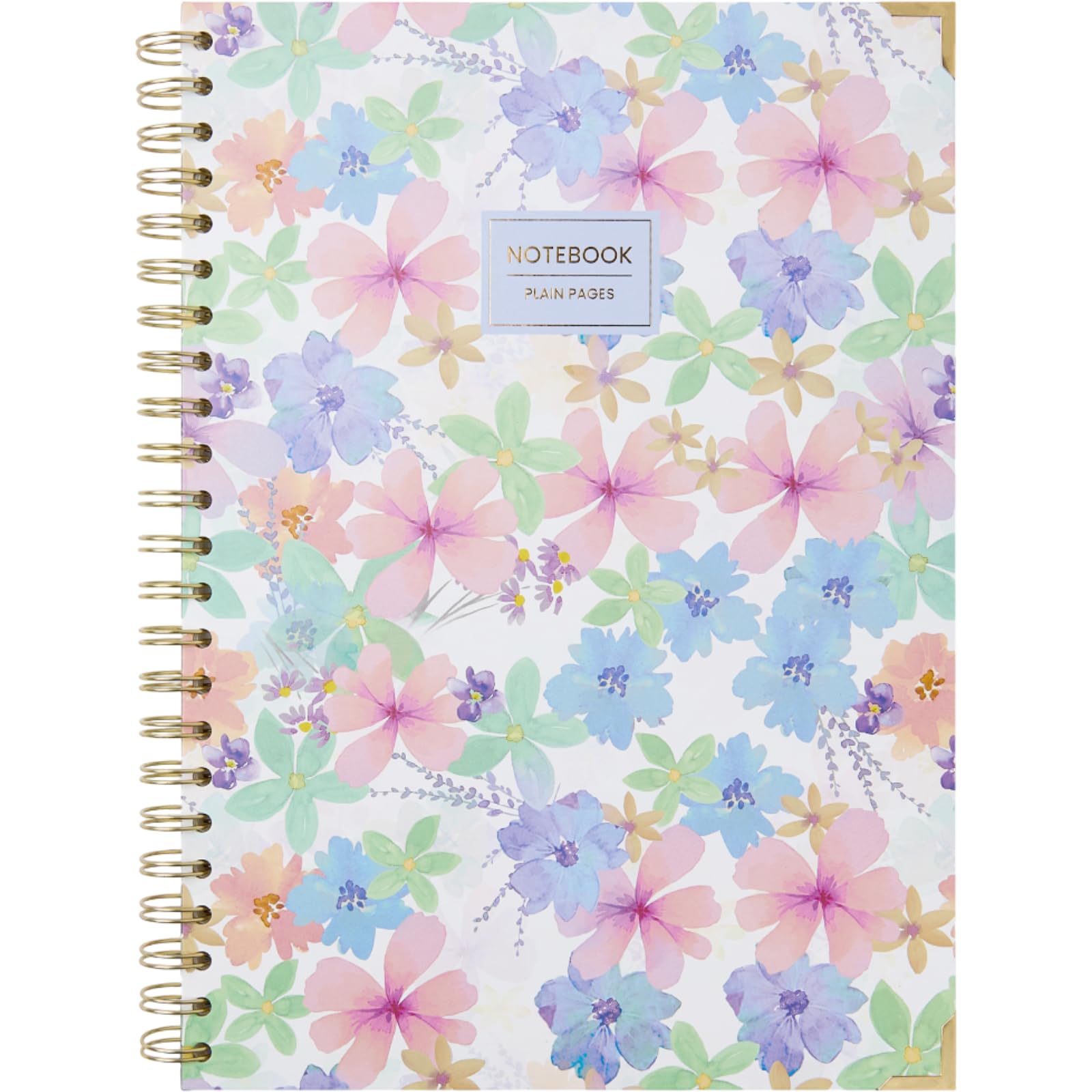 Takenote Cuaderno A4 - Interior Liso, 96 Hojas Blancas, Notebook Tamaño 21,5x30 cm, Tapa Dura, Espiral Doble Metálica (Wire’o) - Violet