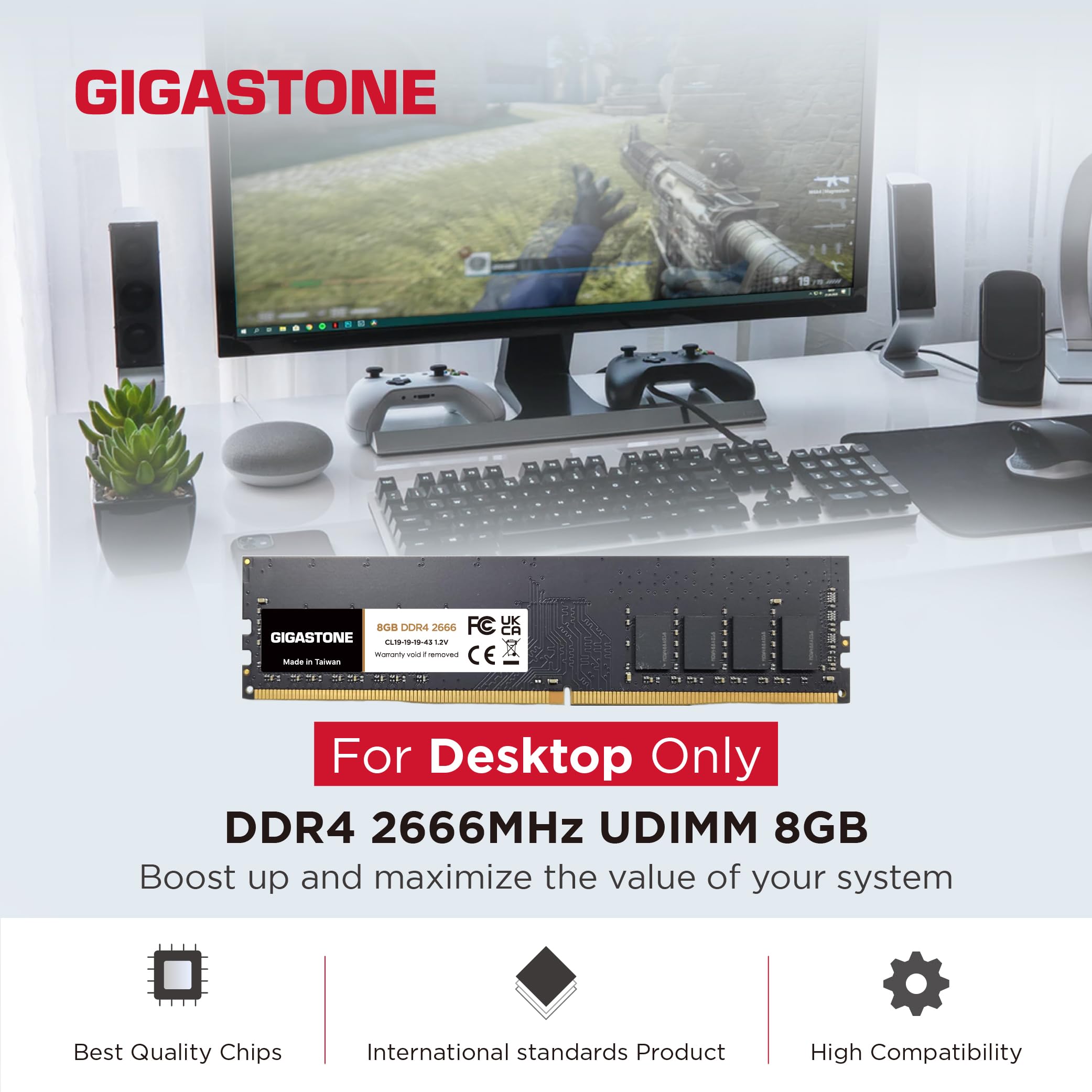 DDR4メモリー 32GB(8GB×4) PC4-21300 デスクトップPC用 DDR4メモリー 32GB(8GB×4) PC4-21300 デスクトップPC用