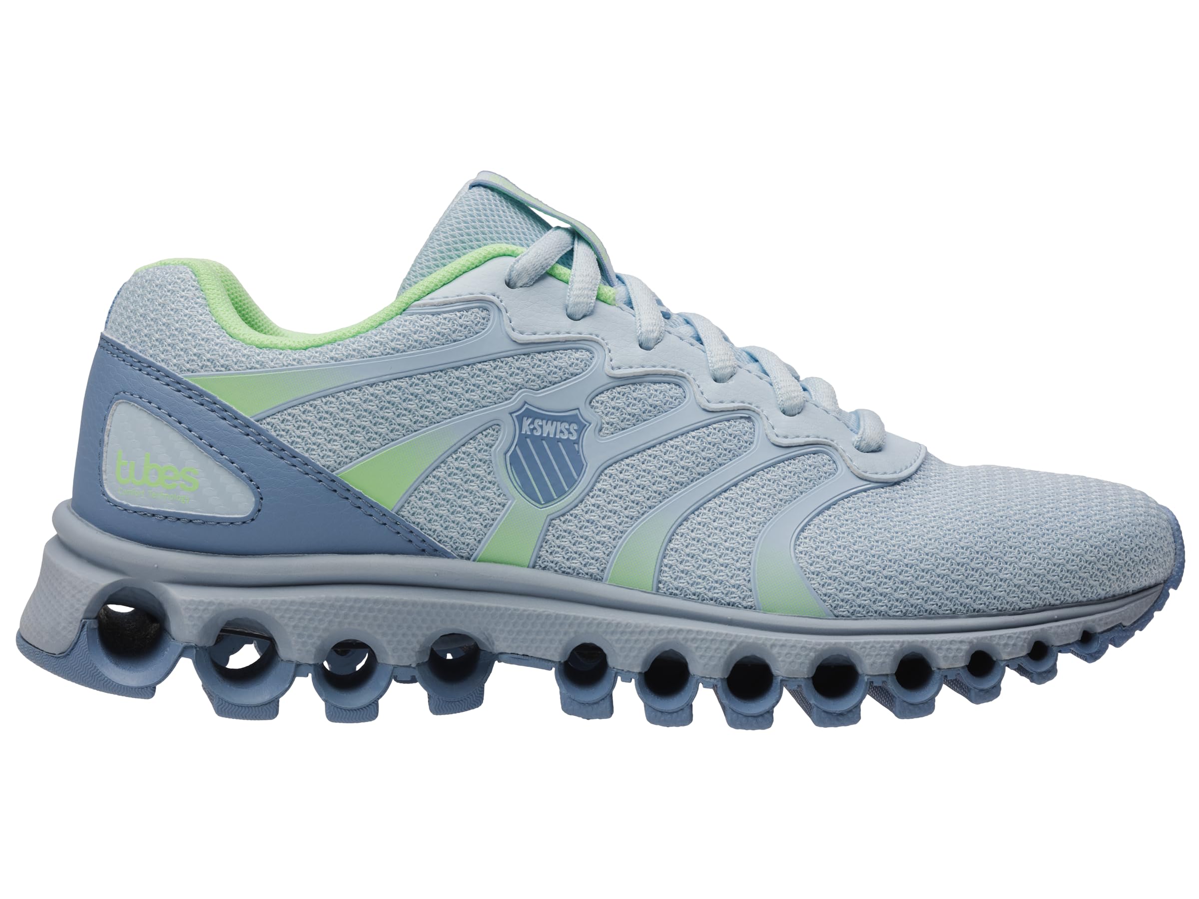K-Swiss Women's Tubes 200 Training Shoe, Ice Water/Forever Blue/Paradise Green, 8 M