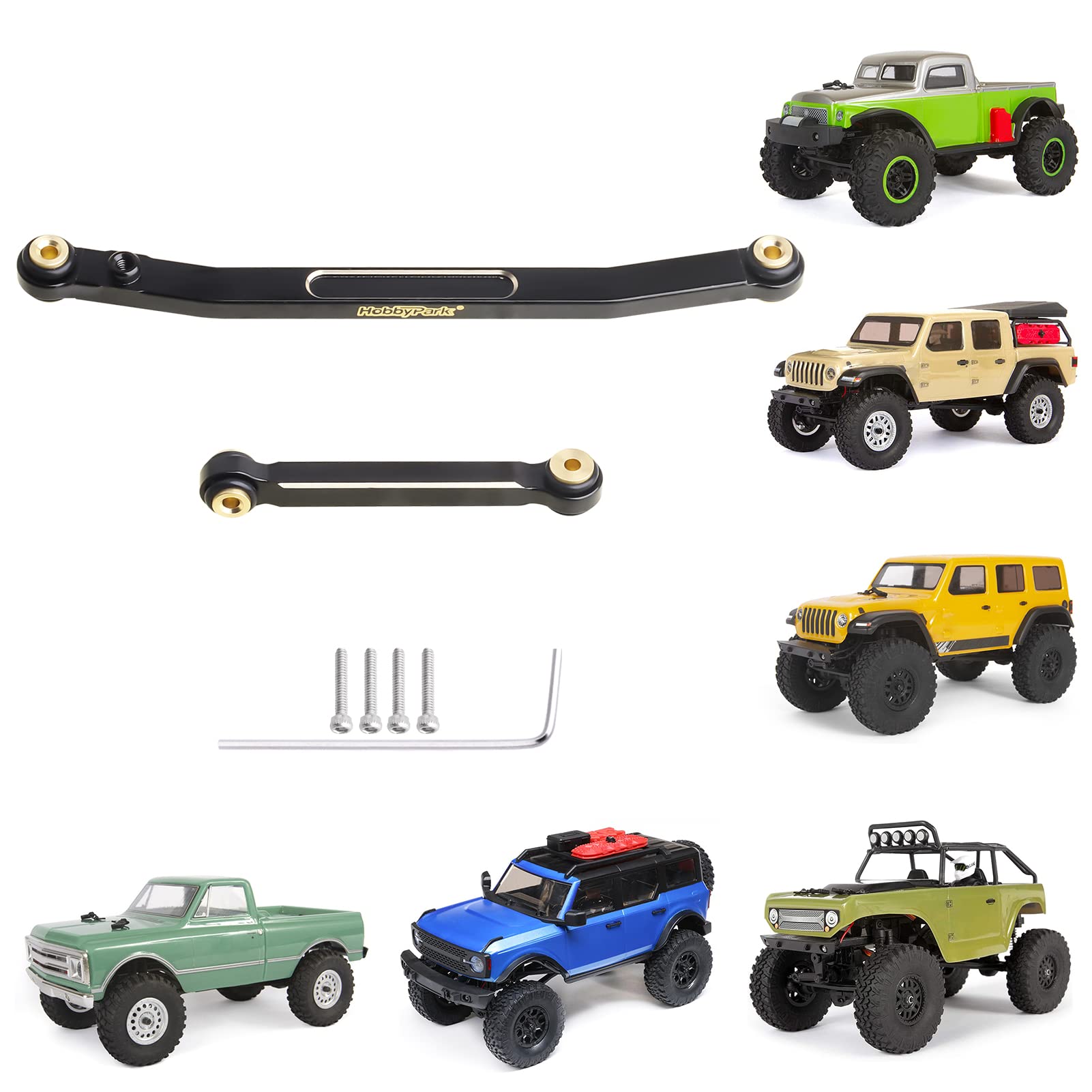 Amazon.com: HobbyPark Brass Steering Links Linkage Set for Axial
