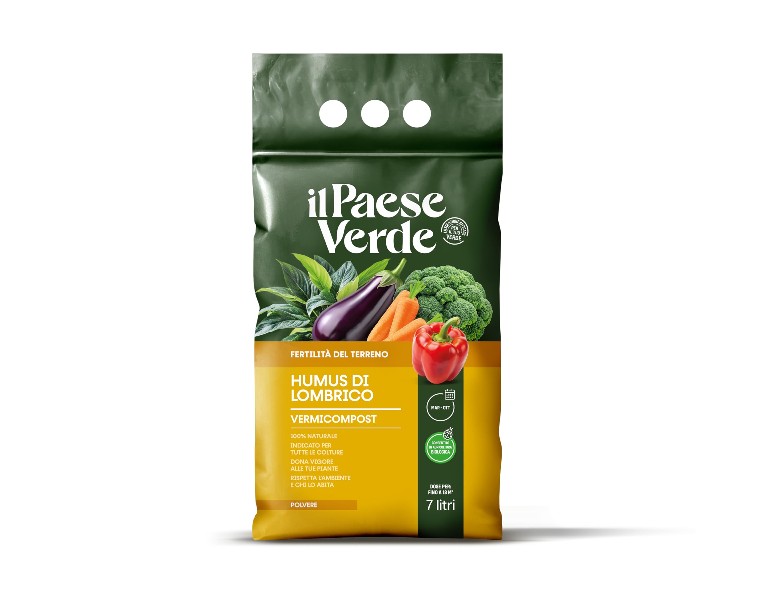 Humus Di Lombrico 7L Il Paese Verde - Fertilizzante Naturale Per Piante | Consentito In Agricoltura Biologica - Foto 6