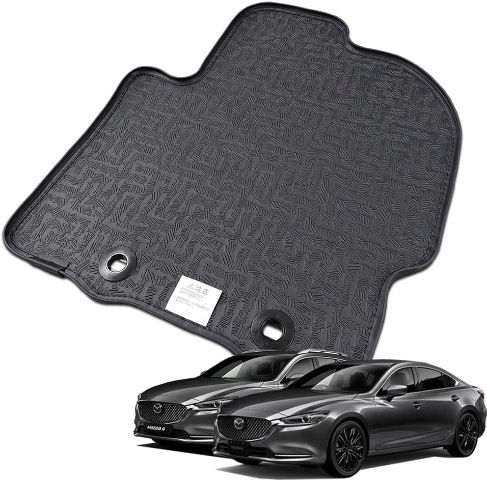 Kyowa Sangyo Mazda 6 Rubber Floor Mat MAZDA6 GJ Series Sedan 2WD 4WD Car Mat, Rubber, Waterproof, Made in Japan, High Edges, Floor Set, Made in Japan, Black Compatible with cars after August Reiwa 1