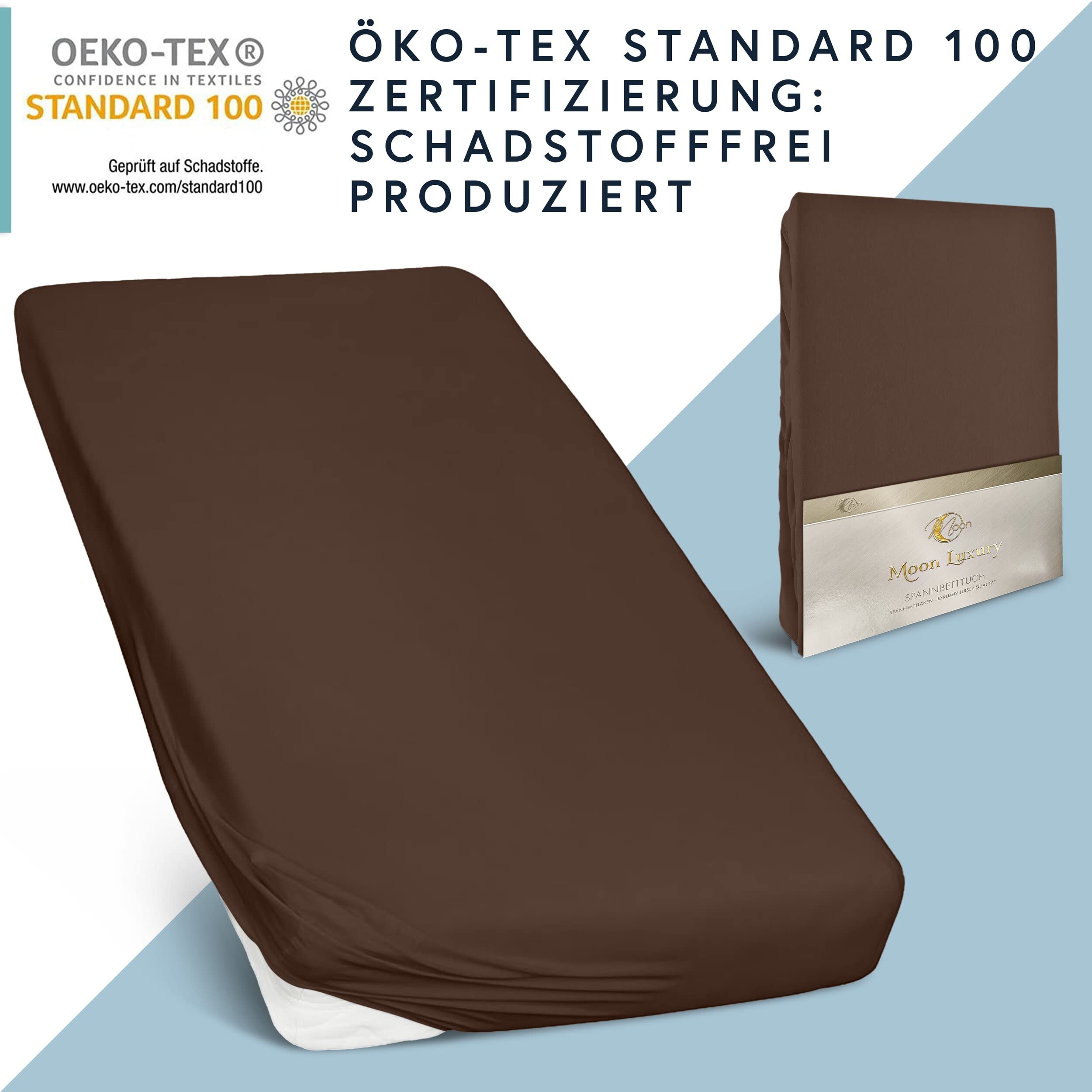 Lenzuolo Sotto Con Angoli Elasticizzati - Jersey Stretch 230 G/m², Cotone, Per Materazzi 14-35 Cm, Dunkelblau - Foto 10