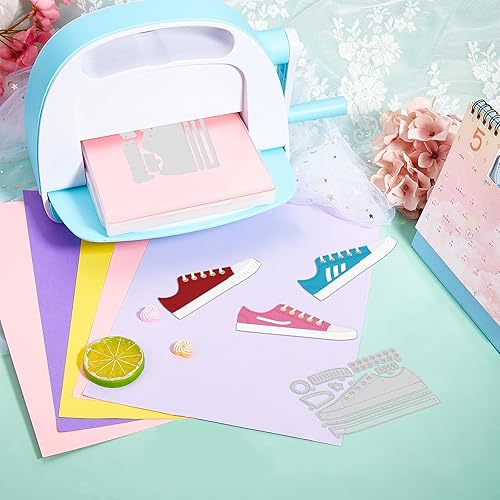 Miniatura 7 de GLOBLELAND Juego de 16 troqueles de corte de zapatos de lona para bricolaje, álbumes de recortes, zapatos deportivos de metal, troquelados,