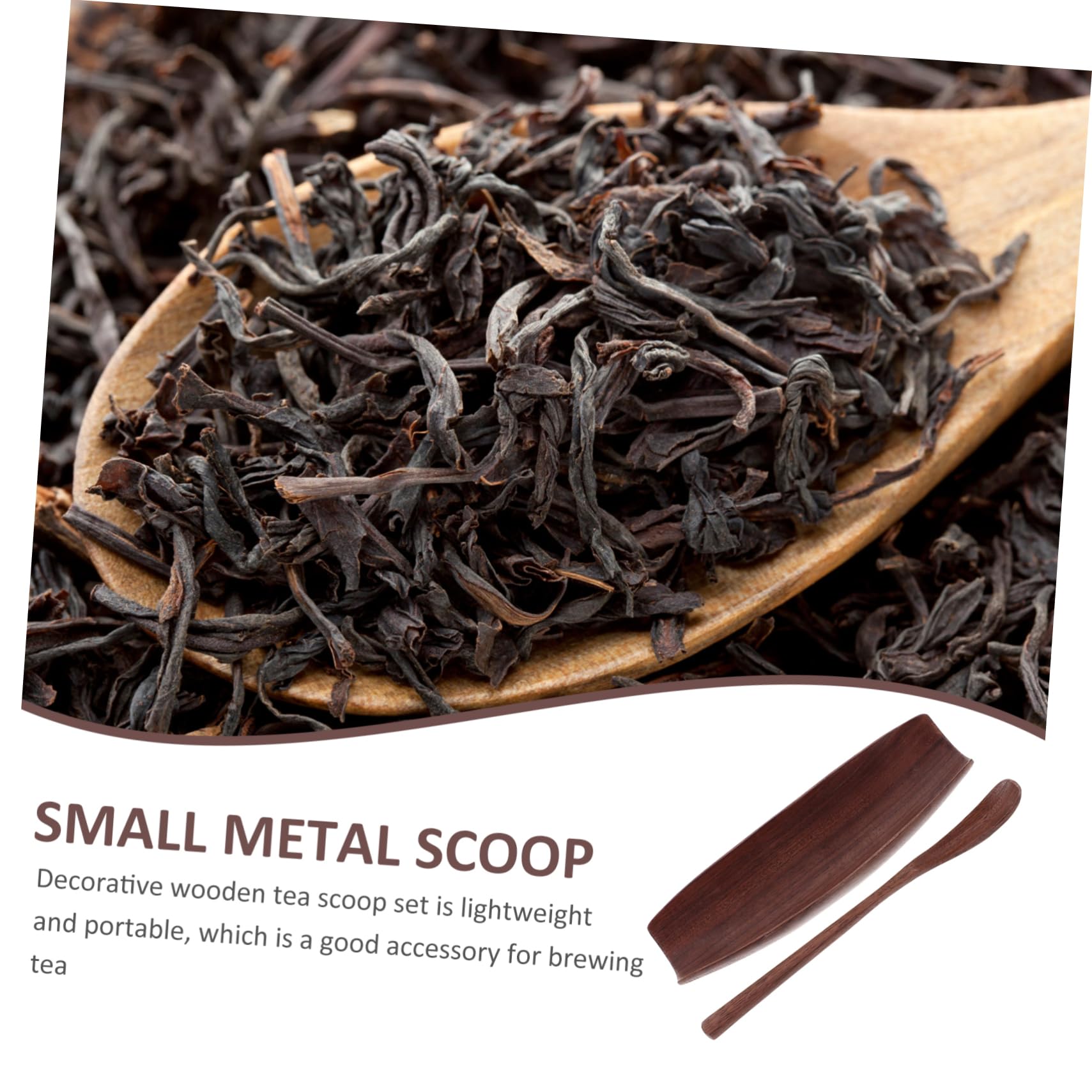 Unomor Elegant Black Walnut Wood Tea Pick Set Multi-functional Tea Utensils for Chinese Tea Ceremony