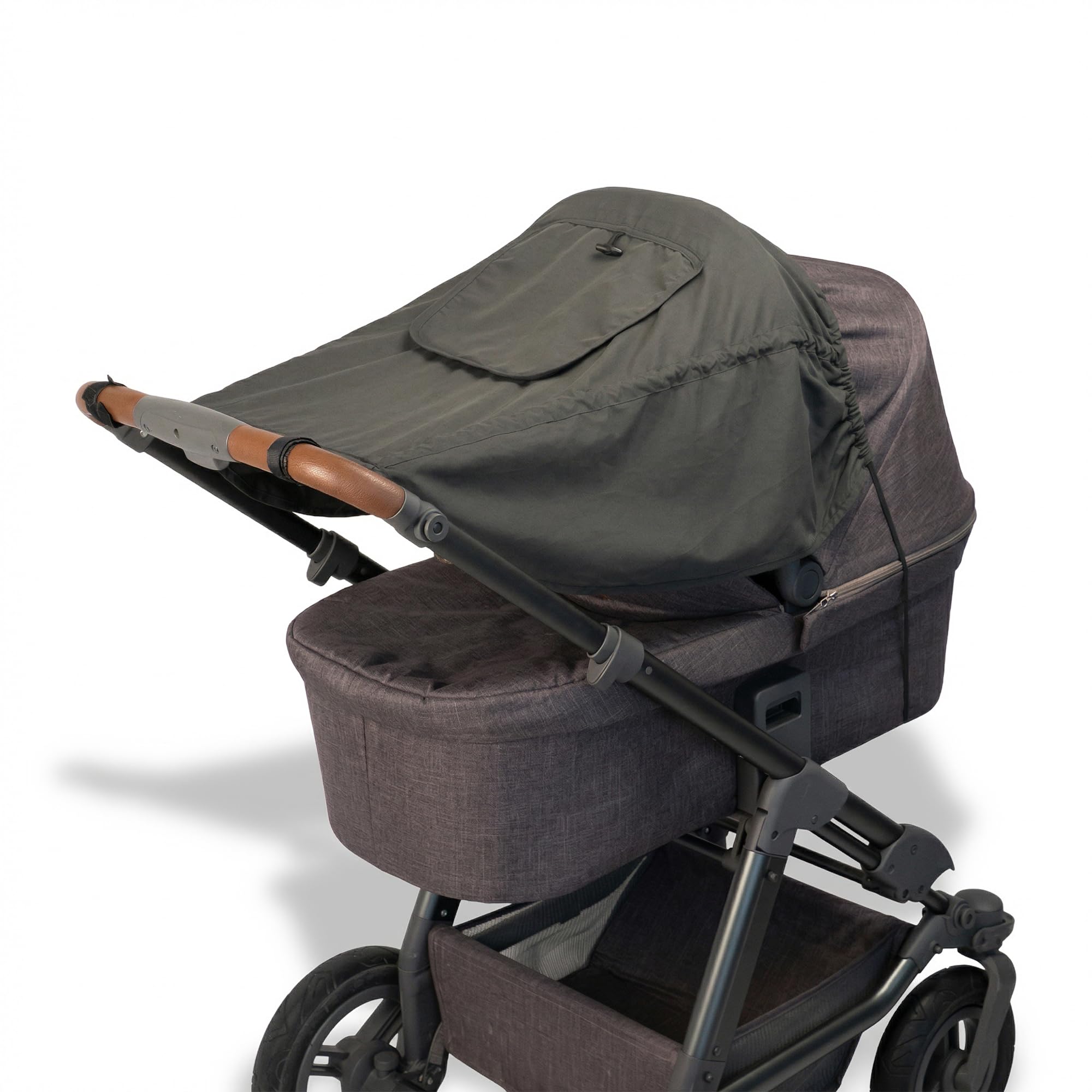 DIAGO Deluxe - Parasole per passeggino, colore: grigio
