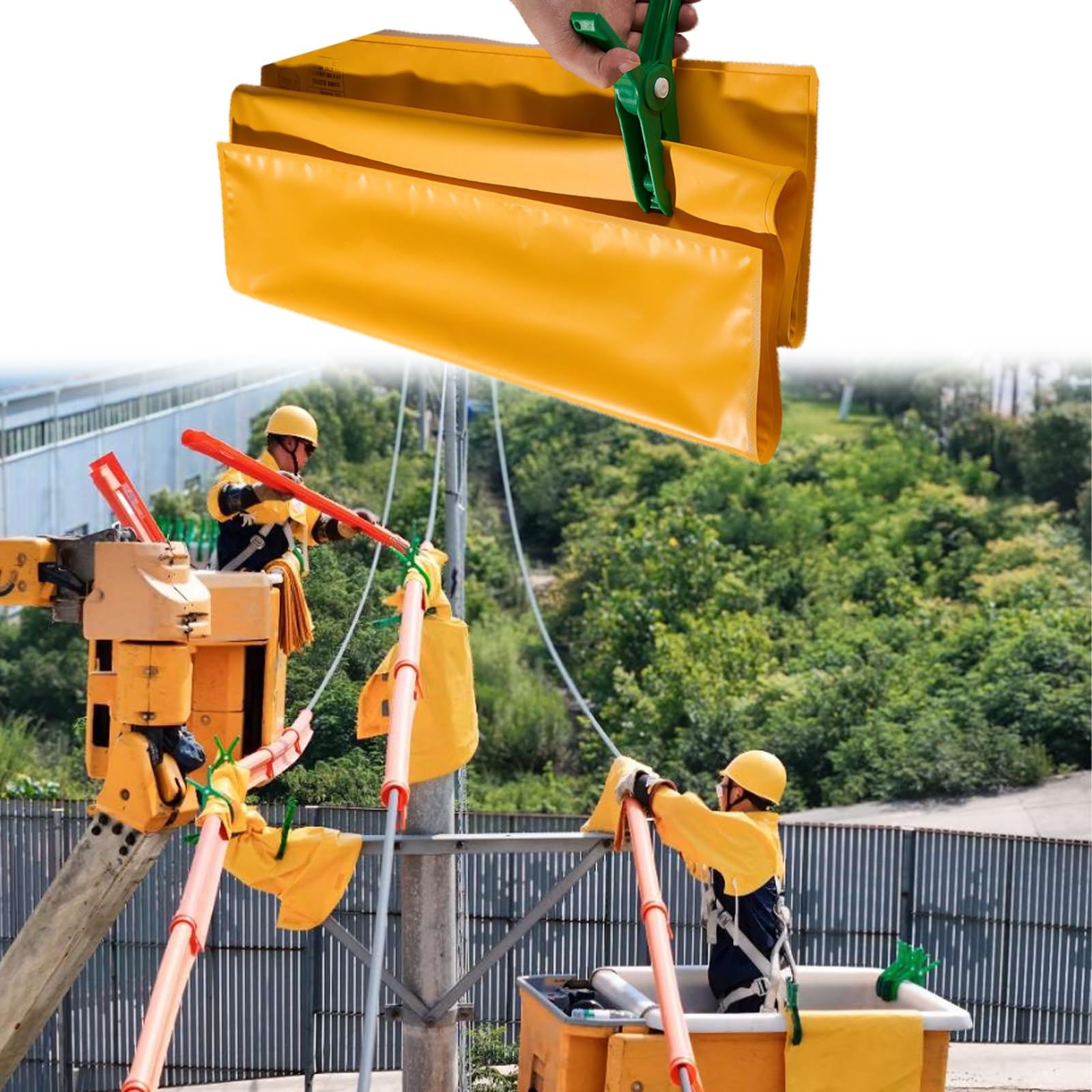 Generisch Hochspannungsisoliermatte, 0,4 kV - 10 kV, leichte elektrische Isolierdecke für den Außenbereich, Schweißerschutzmatte aus Eva-Harz (30 x 30 cm)