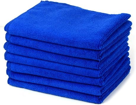 Blue Hand Towels, Quick Dry Shower Towels, Multipurpose Water Absorbent Soft Microfiber Towel Fast Drying Car Washing Tool for Cars, Windows, Dishes - Blue
