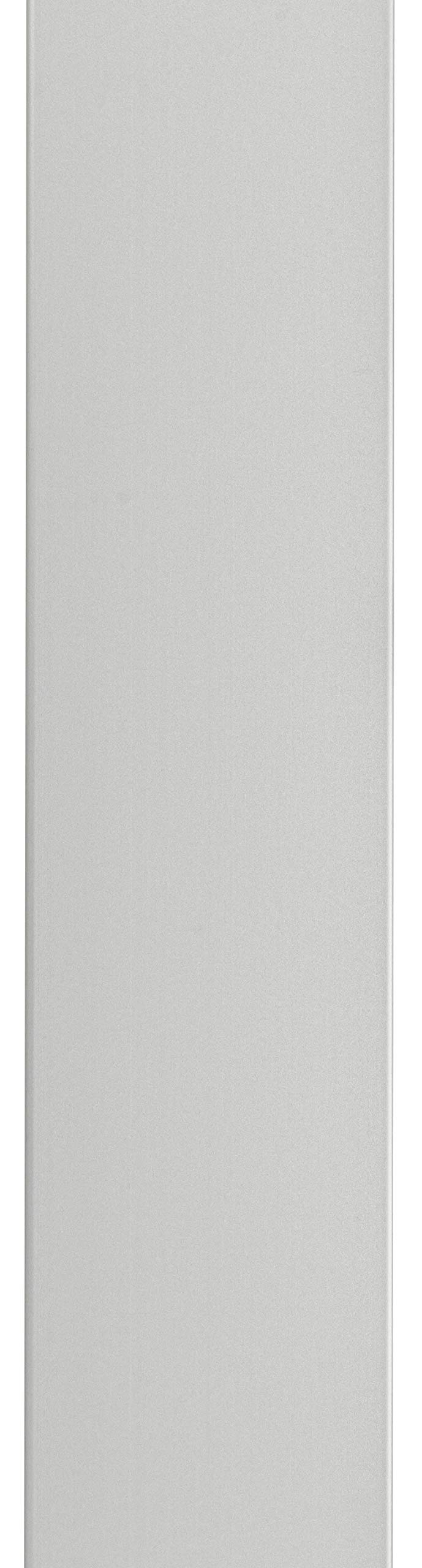 Canalina per cavi in alluminio anodizzato color argento opaco, autoadesiva, 50 mm x 15 mm, per cavi Alunovo (lunghezza: 70 cm)