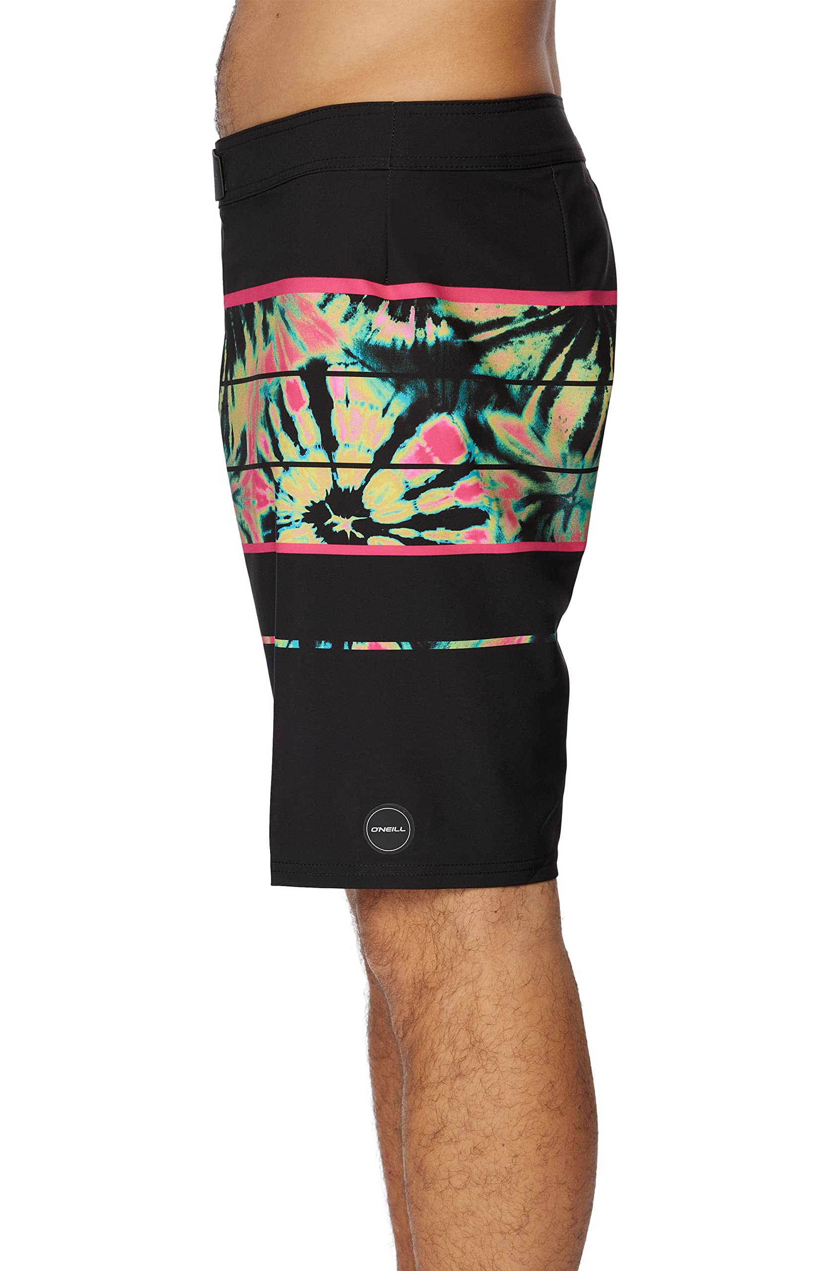 O'NEILL Men's 20 Inch Fade S-Seam Boardshorts - Quick Dry Swim Trunks for Men with Fabric and Pockets