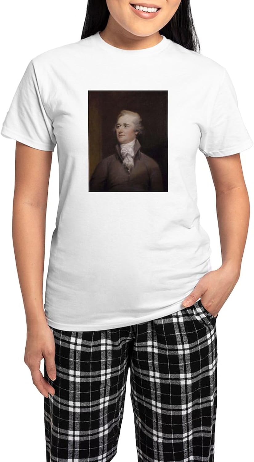 CafePress Alexander Hamilton Pajamas Women's Novelty Cotton Pajama Set, Comfortable PJ Sleepwear