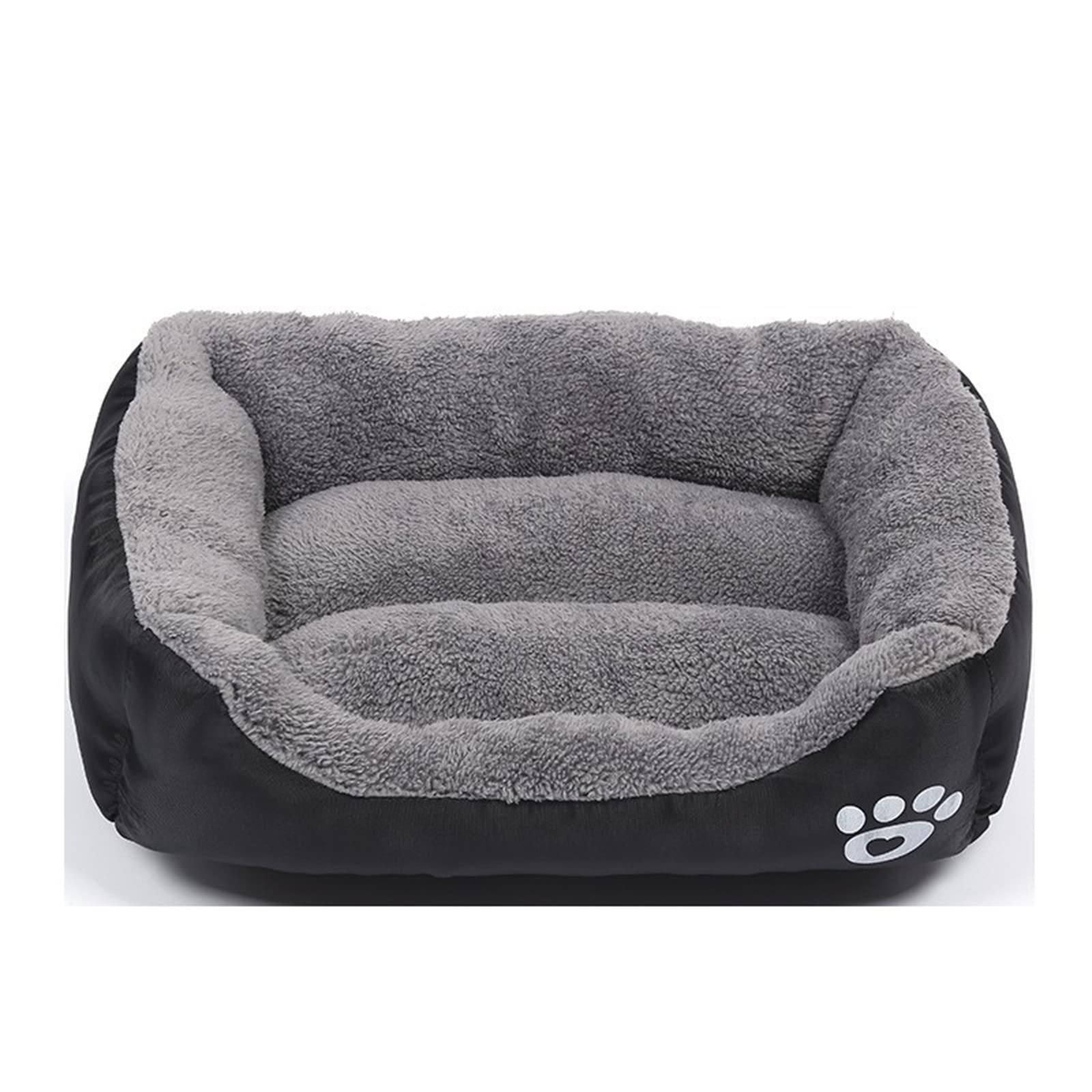 Dog Beds for Small Medium Large Dogs Rectangle Sleeping Pet Bed Washable Dog Bed Black Size S