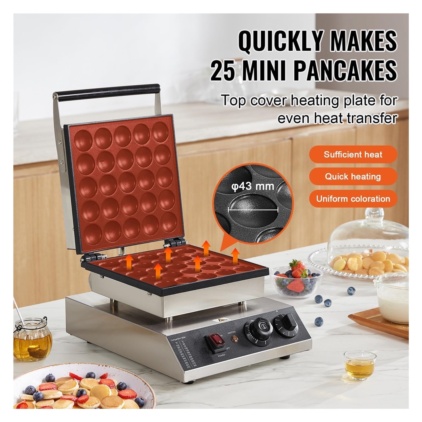 Máquina For Hacer Gofres Eléctrica, 25 Mini Holandesa For Tortitas, Dorayaki, Waffreras, Electrodomésticos De Cocina, Gaufriers For Aperitivos Una Experiencia Culinaria Sencilla Fluida