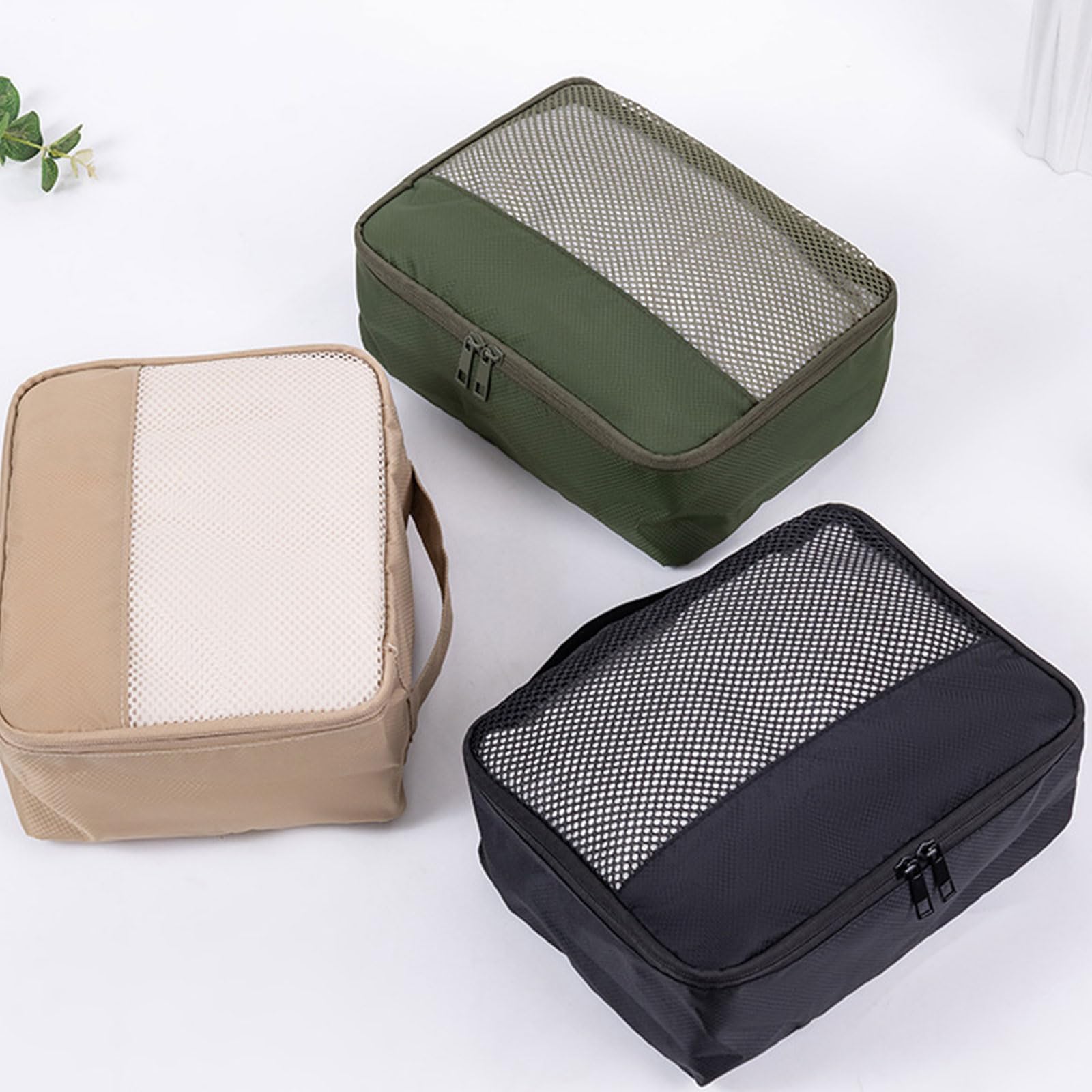 3 Borse Organizer Impermeabili per Attrezzatura da Viaggio Borse portaoggetti in Poliestere con Fodera in Nylon 420D Set Borse portaoggetti da Viaggio