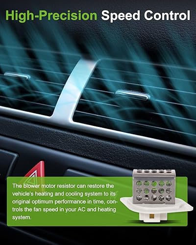 Miniatura 637 de SCITOO Resistencia de motor de ventilador HVAC para 2008-2013 para Chrysler 300/2008-2016 para Town & Country/2008-2010 para Dodge Charger/2008-2018