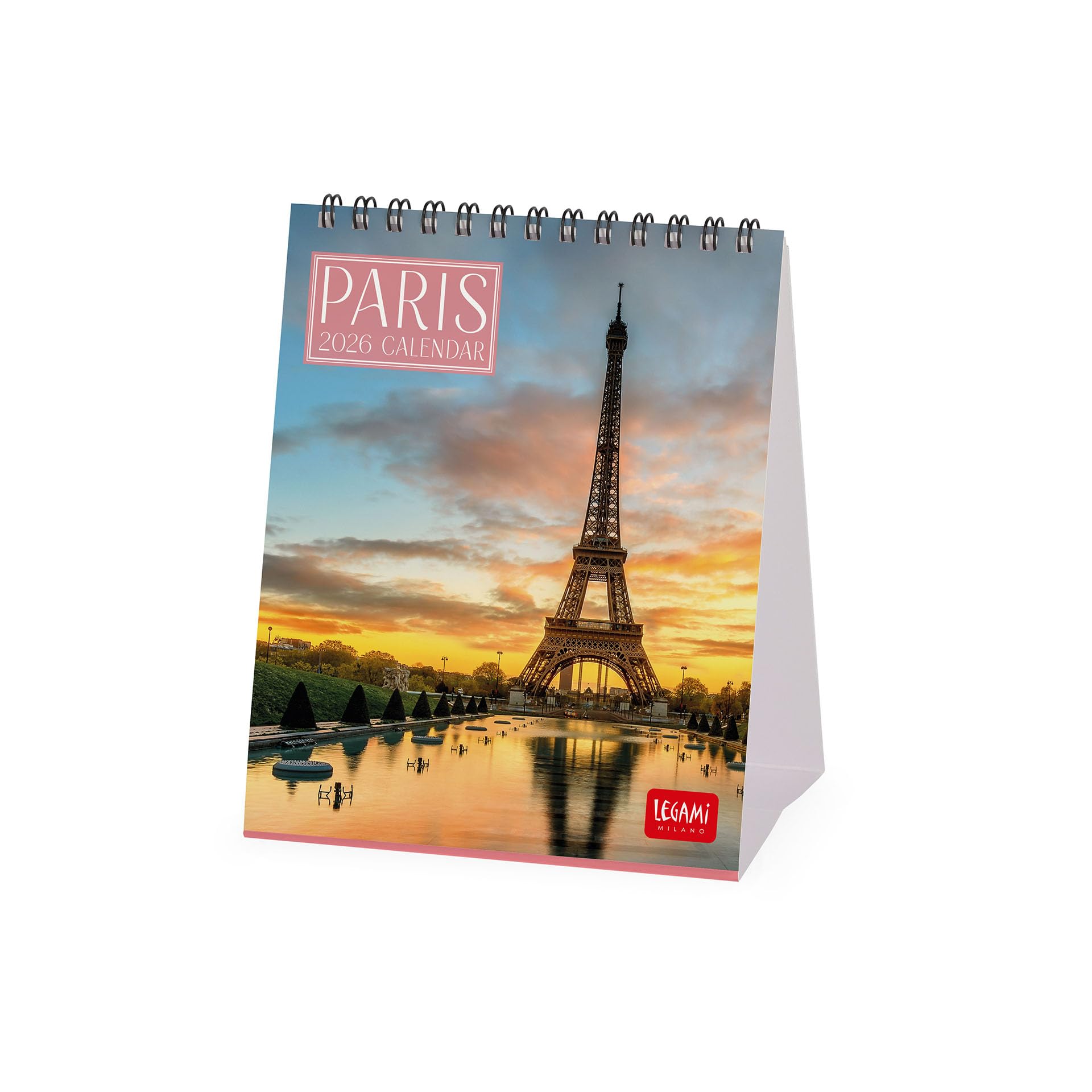 Paris Easel Desk Calendar 2026
