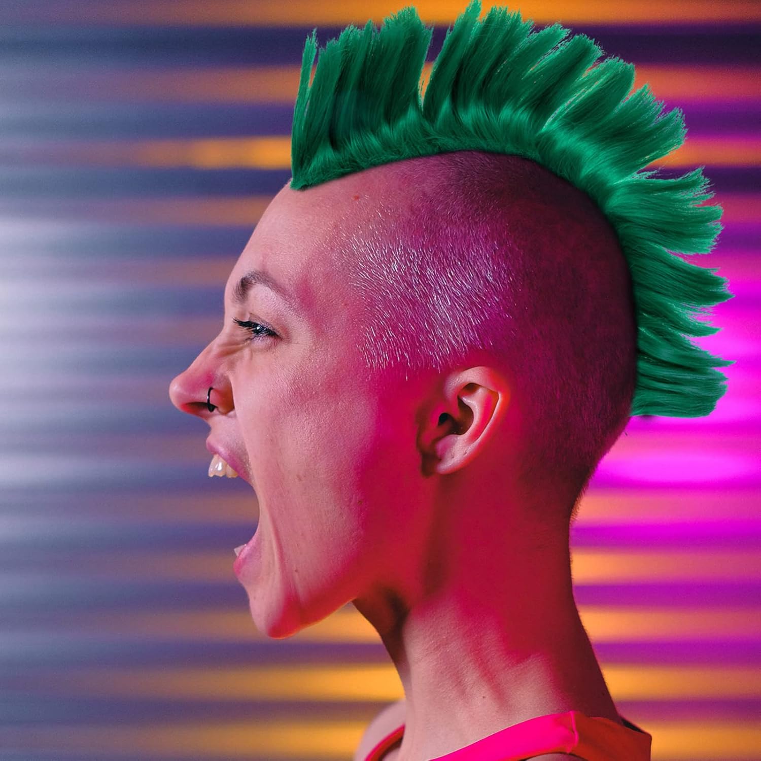 Iplusmile コスプレ かつら ダンスパーティーウィッグ 装飾ヘルメットウィッグ コスプレヘアピース カーニバル装飾用ウィッグ パーティーホリデーウィッグ パーティー用品 パフォーマティヴィティ ホリデーパーティー グリーン 正規品送料無料