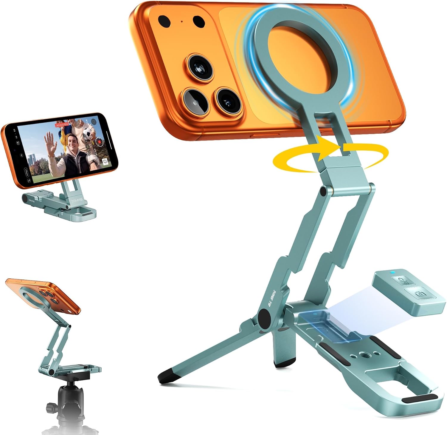 7RYMS 7RIG T2 Magnetic Phone Tripod for iPhone/Android - Wireless Control