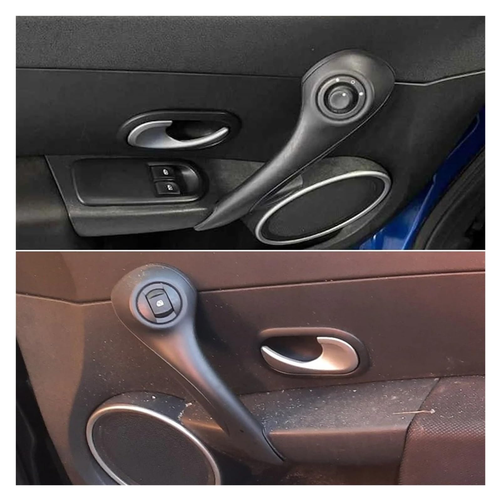 Poignée Porte Intérieure Voiture Pour CLIO 3 MK3 2005–2009 Ensemble Poignée Traction Porte Avant Voiture LHD RHD Remplacement 8200815900(RHD 5PCS Set)