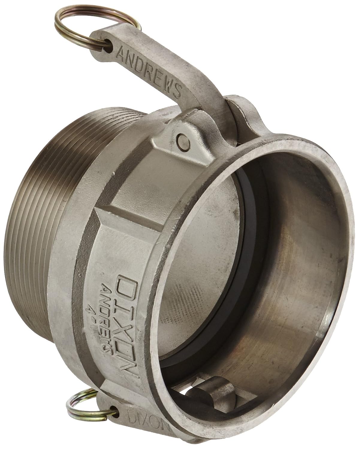 Dixon 300-B-SS Stainless Steel 316 Type B Cam and Groove Hose Fitting, 3" Socket x 3" NPT Male