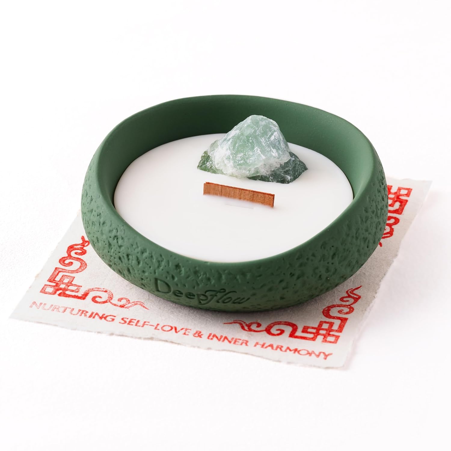 DeepFlow Spiritual Healing Candle, Tiger's Eye Grounded Confidence, Prosperity Action Ritual for Focus, Natural Mind Wellness Blend, Steadying Warm Wood Scent for Workspace Wellness (Tiger’s Eye)