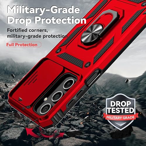 Miniatura 24 de Funda para Samsung Galaxy A16 5G con cubierta para lente de cámara, protector de pantalla HD, doble capa de grado militar, probada contra caídas