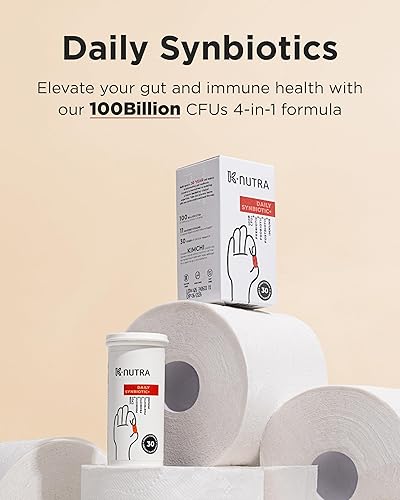 Miniatura 2 de K-Nutra Daily Synbiotic+  30 cápsulas  Prebióticos, probióticos y postbióticos 4 en 1  100 mil millones de UFC  Suplemento de salud intestinal y
