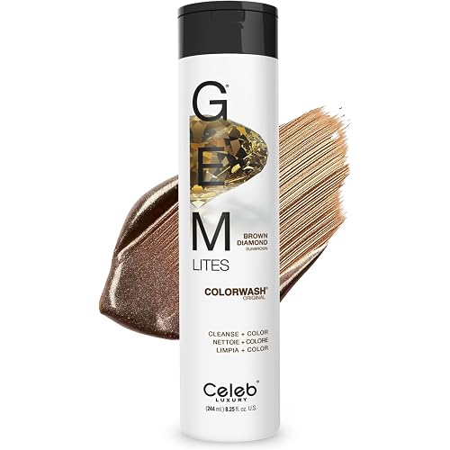 Celeb Luxury Colorwash Color Depositing Shampoo - Color Refresher, Vegan Hair Dye, Bondfix Bond Rebuilder, Viral and Gem Lites