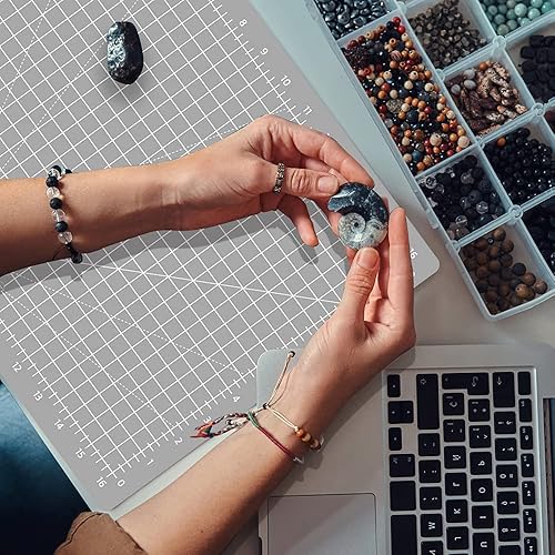 Miniatura 7 de Headley Tools Tapete de corte autorreparable grueso de 18 x 12 pulgadas, tapete de costura de corte giratorio A3 para manualidades, tabla de cortar