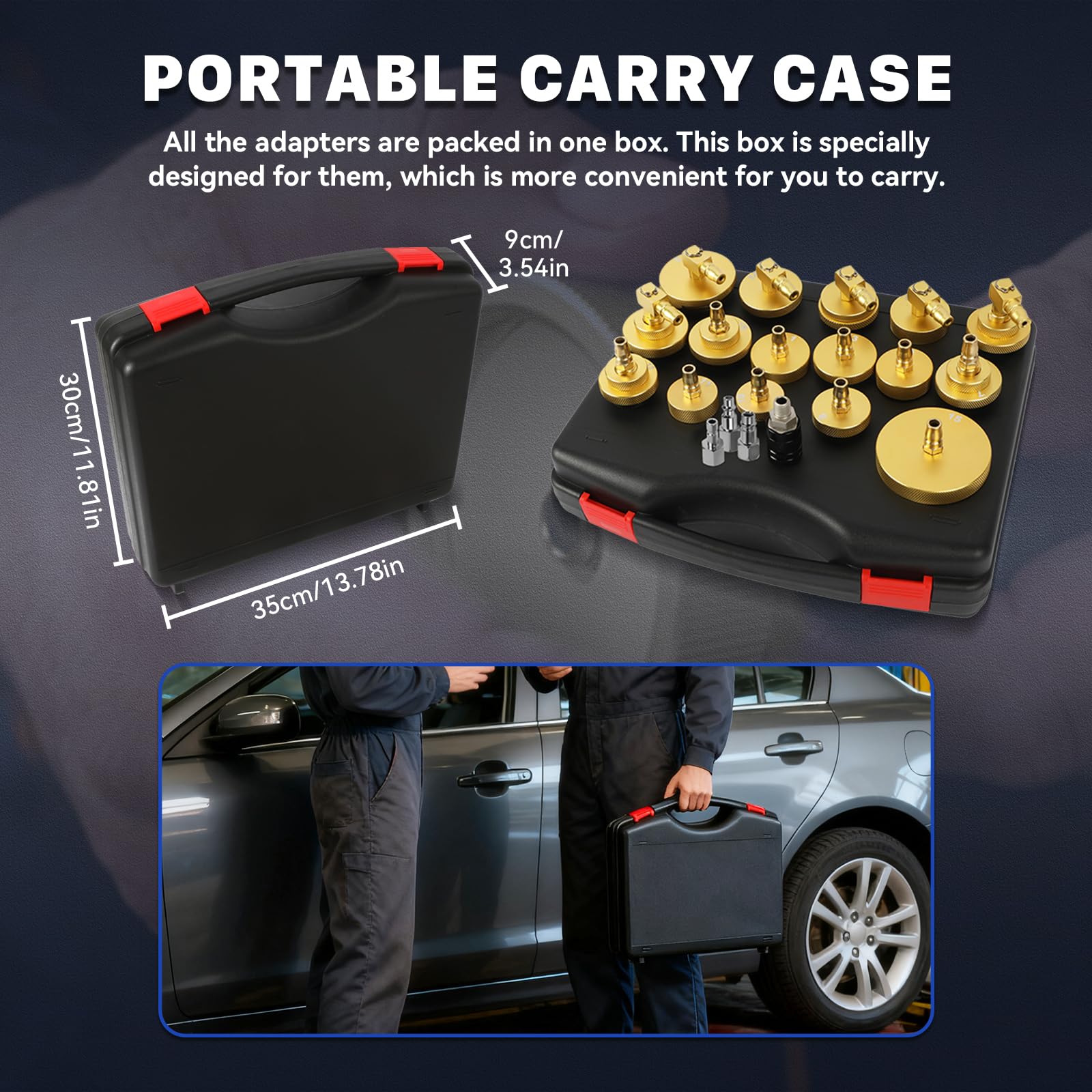 AUTOOL17 Adaptadores para Purga de Frenos, para Peugeot para Toyota para Volkswagen para la mayoría de los Modelos | Para la mayoría de vehículos