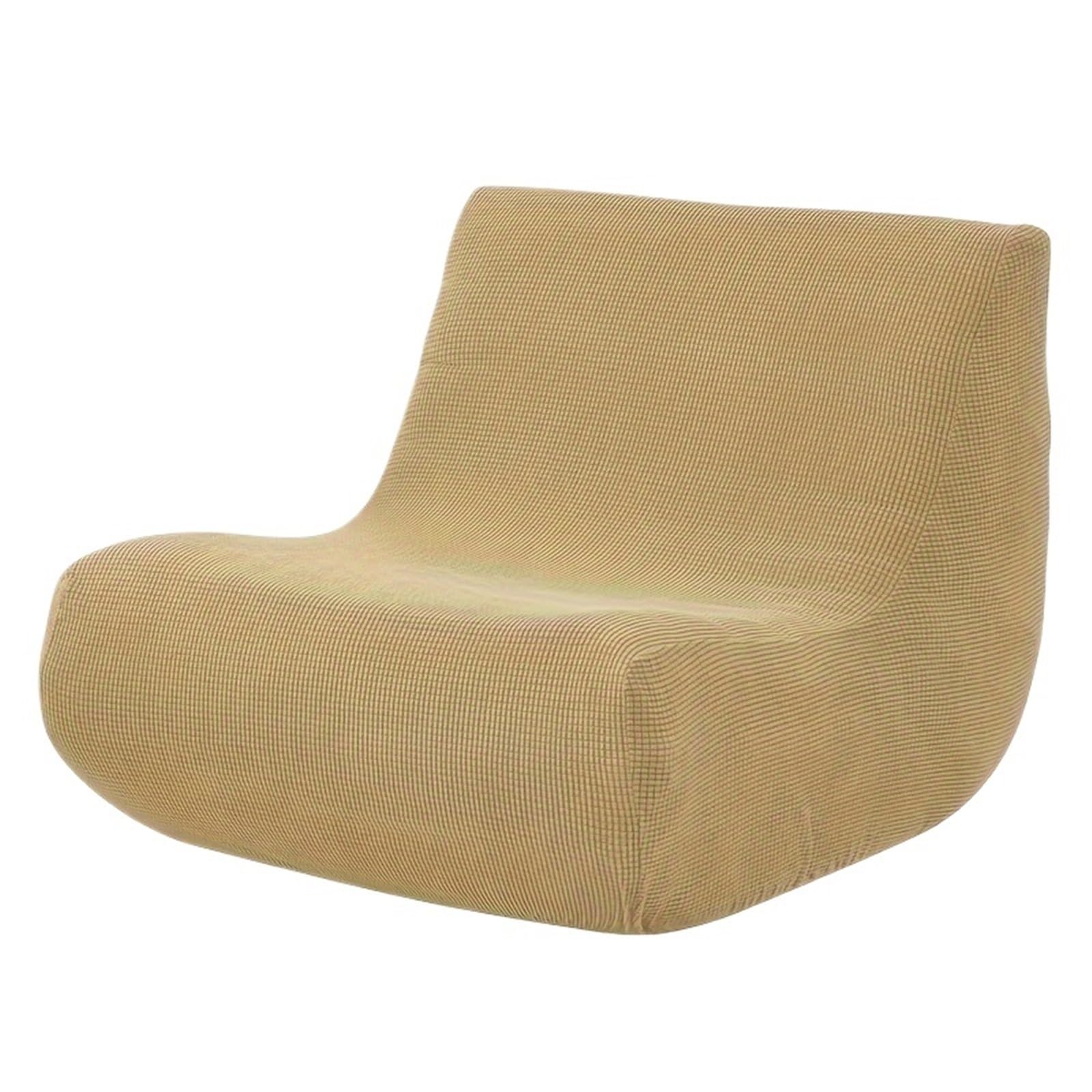 DHYUACN Armless Sofa Slipcover 1pc Stretch Sofa Slipcover Armchair Cover Jacquard Lazy Armless Chair Protector For Bedroom Home Decor(Color 02)