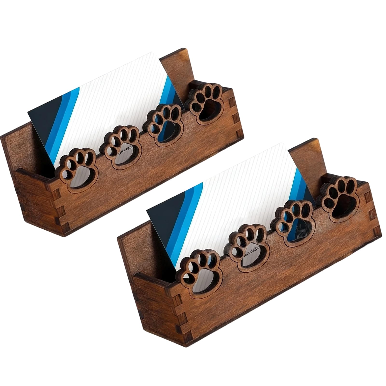 Pumpumlia Elegent Card Box Business Cards Holders Desktop Display Stand Tabletop Cards For Offices Home Desk Holders Display For Offices Desktop